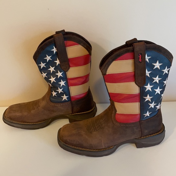 DURANGO REBEL PATRIOTIC PULL-ON WESTERN FLAG BOOT - Picture 4 of 17